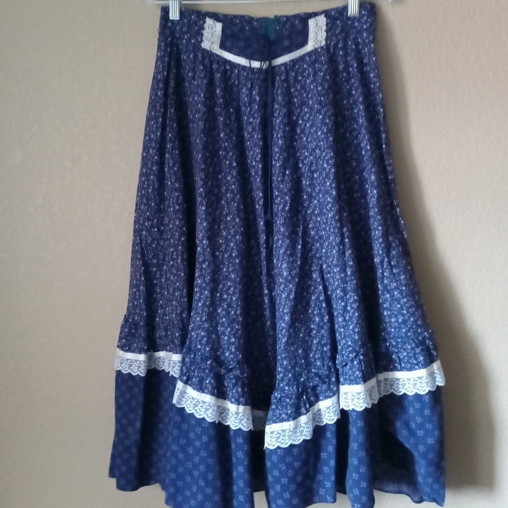 Vintage 1970's Gunne Sax Gunnies Skirt